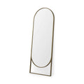 Sadie Antique Gold Rounded Arch Floor Mirror