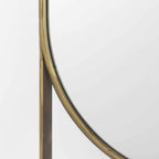 Sadie Antique Gold Rounded Arch Floor Mirror