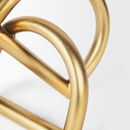 Locke Small Matte Gold Metal Decorative Object