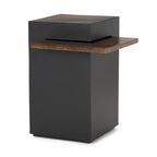 Charles Metal w/wood Square accent table