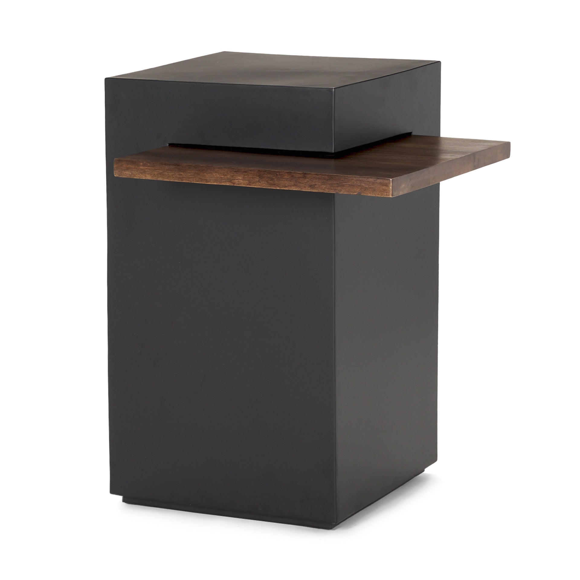 Charles Metal w/wood Square accent table