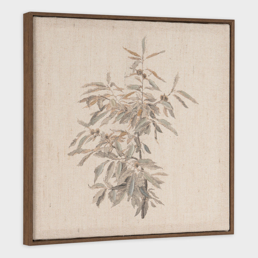 Quiet Botanica I, Hand Painted Canvas