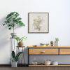 Quiet Botanica I, Hand Painted Canvas
