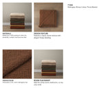 Kambal Mahogany Woven Cotton Throw Blanket