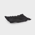 Azalea Decorative Metal Tray, Small Black