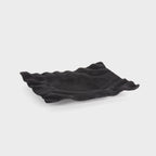 Azalea Decorative Metal Tray, Small Black