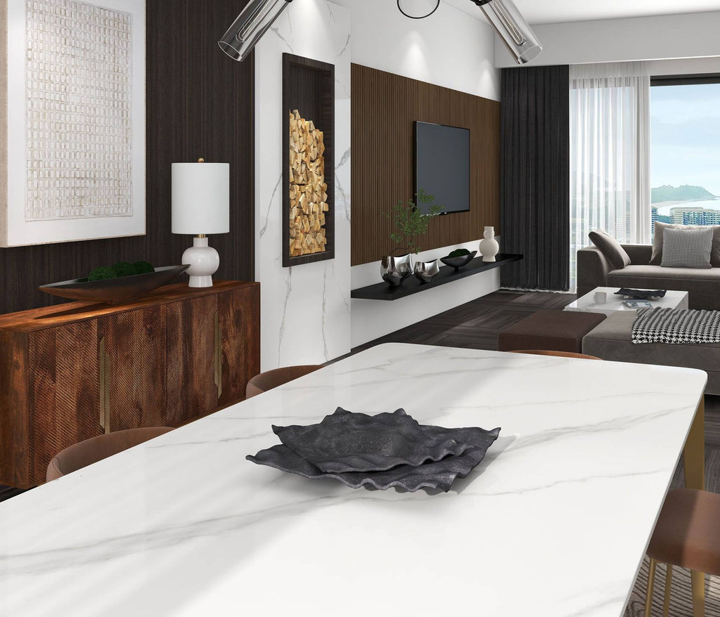 Azalea Decorative Metal Tray, Small Black