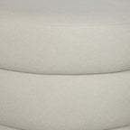 Fiel Ottoman - Velvet Ecru