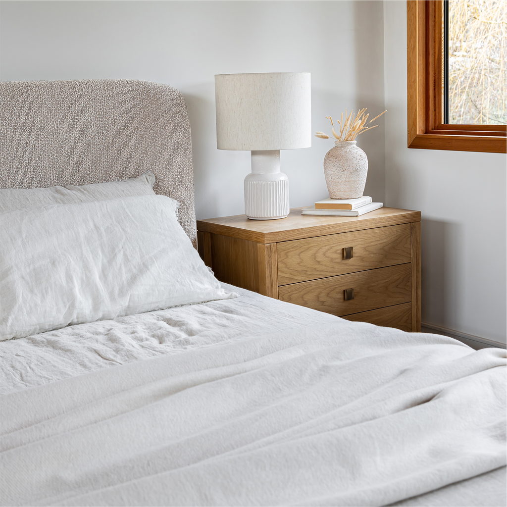 Faye Queen Bed Short - Truffle