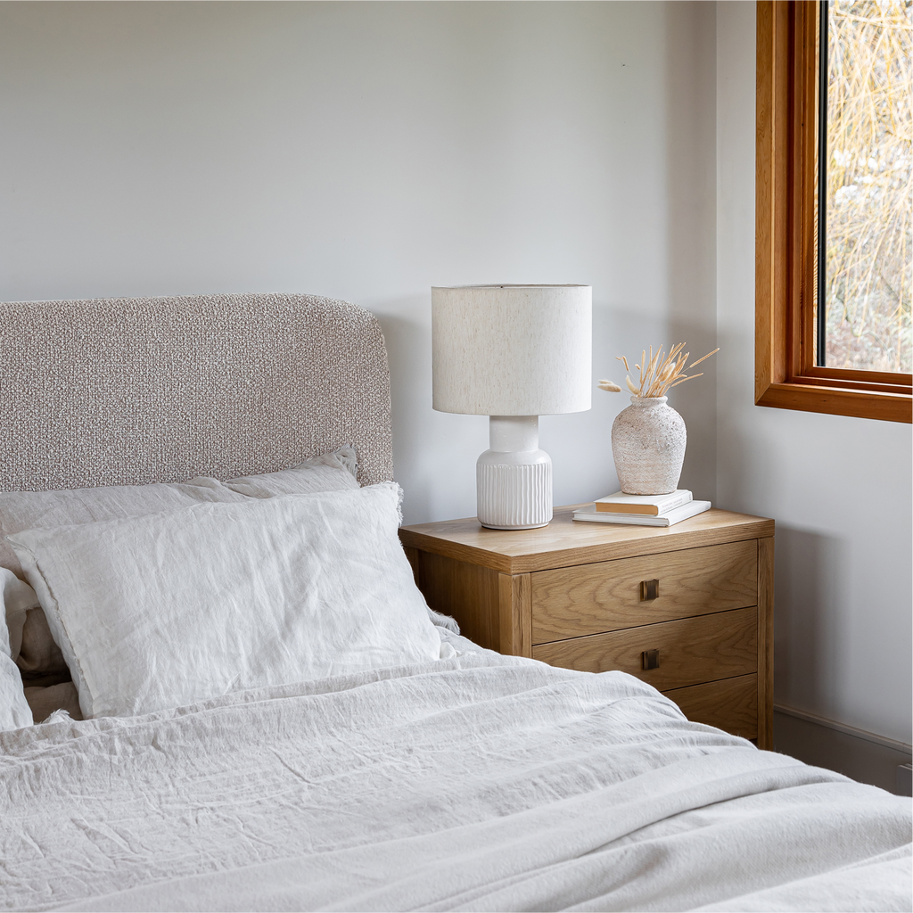 Faye Queen Bed Short - Truffle