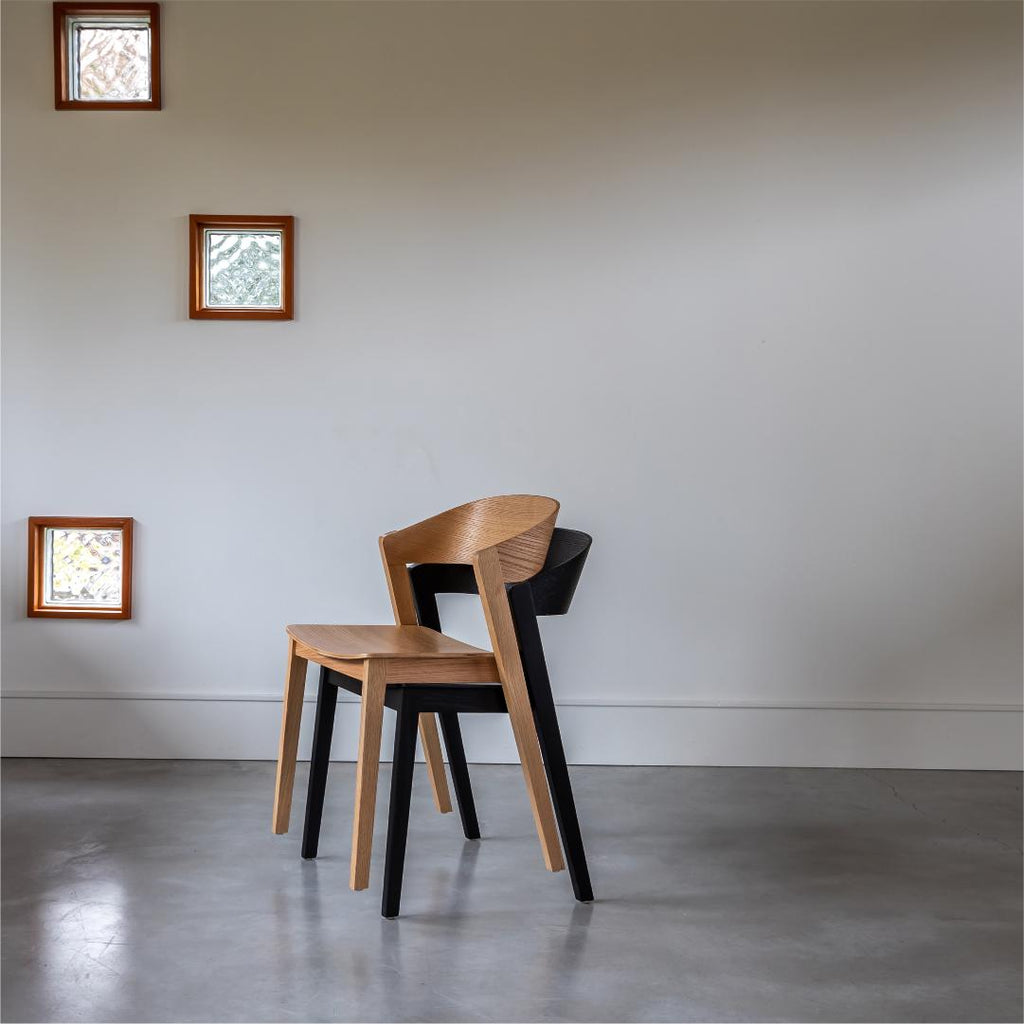 Astrid Stackable Chair - Black