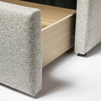 Lourdes King Drawer Storage Bed - Dune