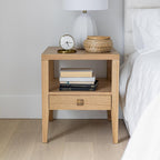 Hara 1 Drawer Accent Table - Natural Oak