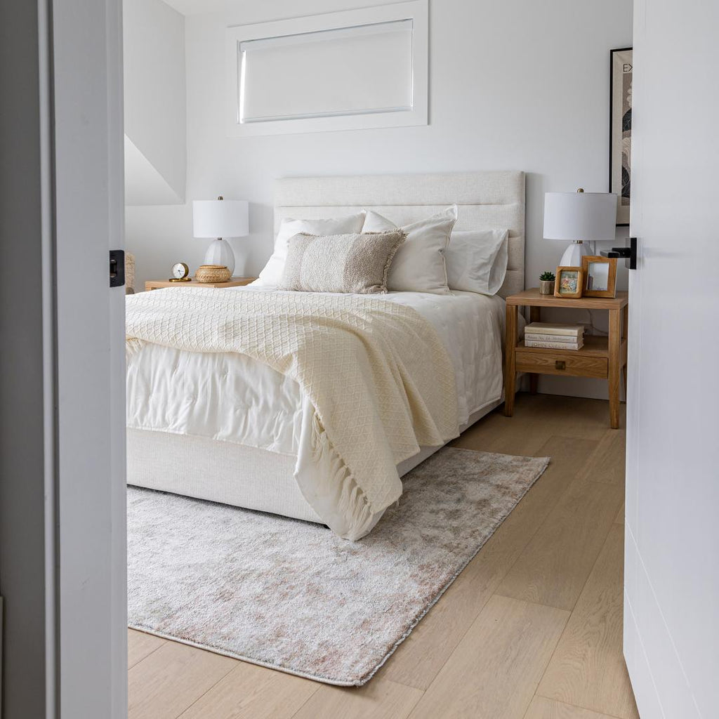 Justin Double Storage Bed Tall - Cream