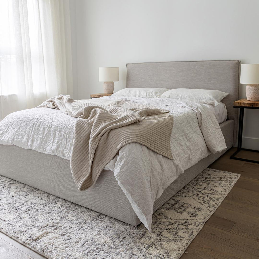 Julia Queen Storage Bed Short - Sand