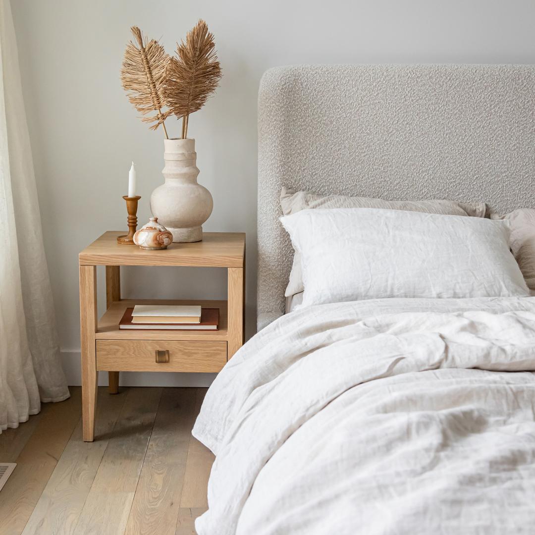 Faye Queen Bed Short - Off White