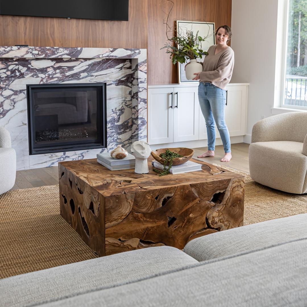Natura Flow Square Coffee Table