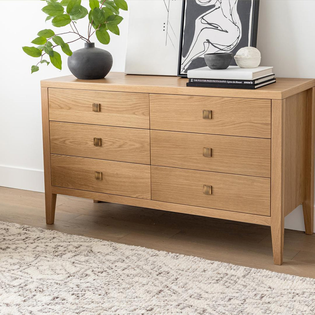 Hara 6 Drawer Dresser - Natural Oak