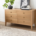 Hara 6 Drawer Dresser - Natural Oak