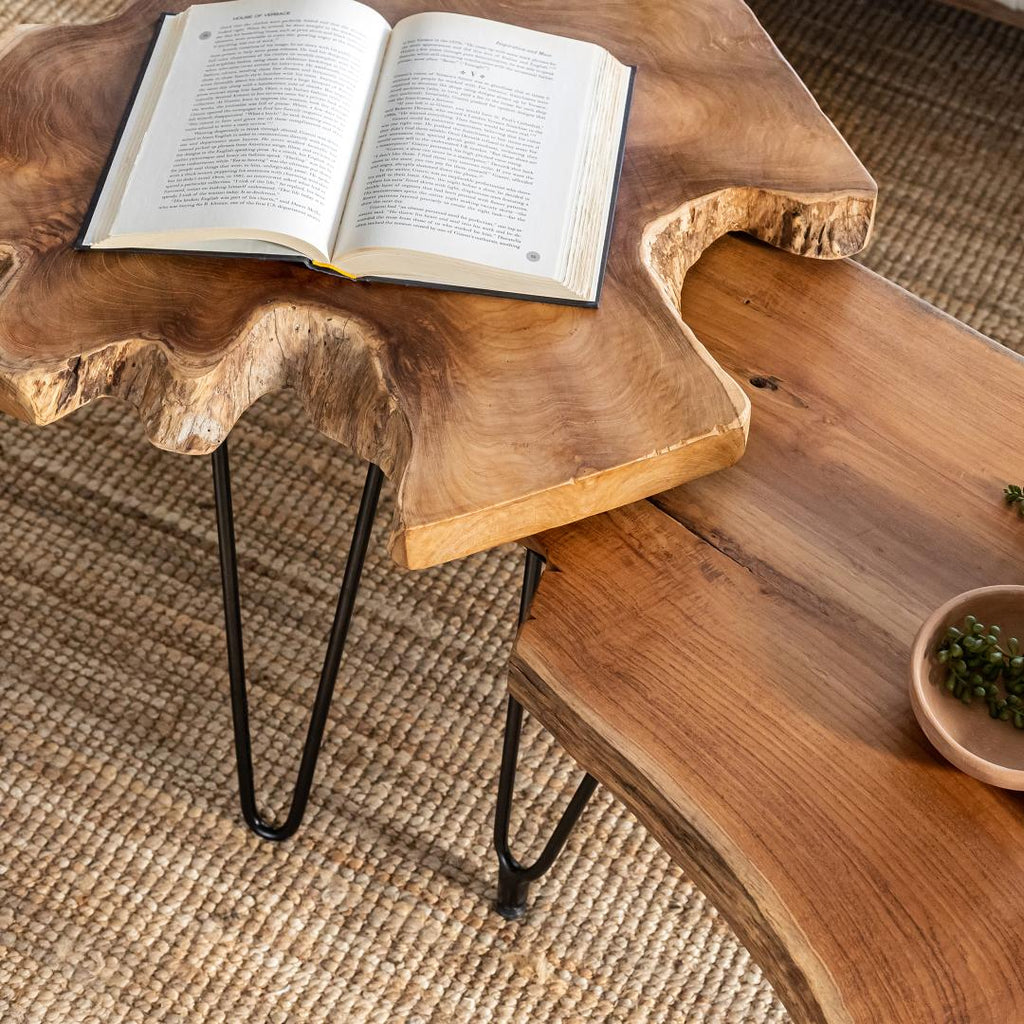 Natura Hairpin Nesting Table - L