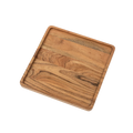 Heritage Square Tray Large Acacia Wood