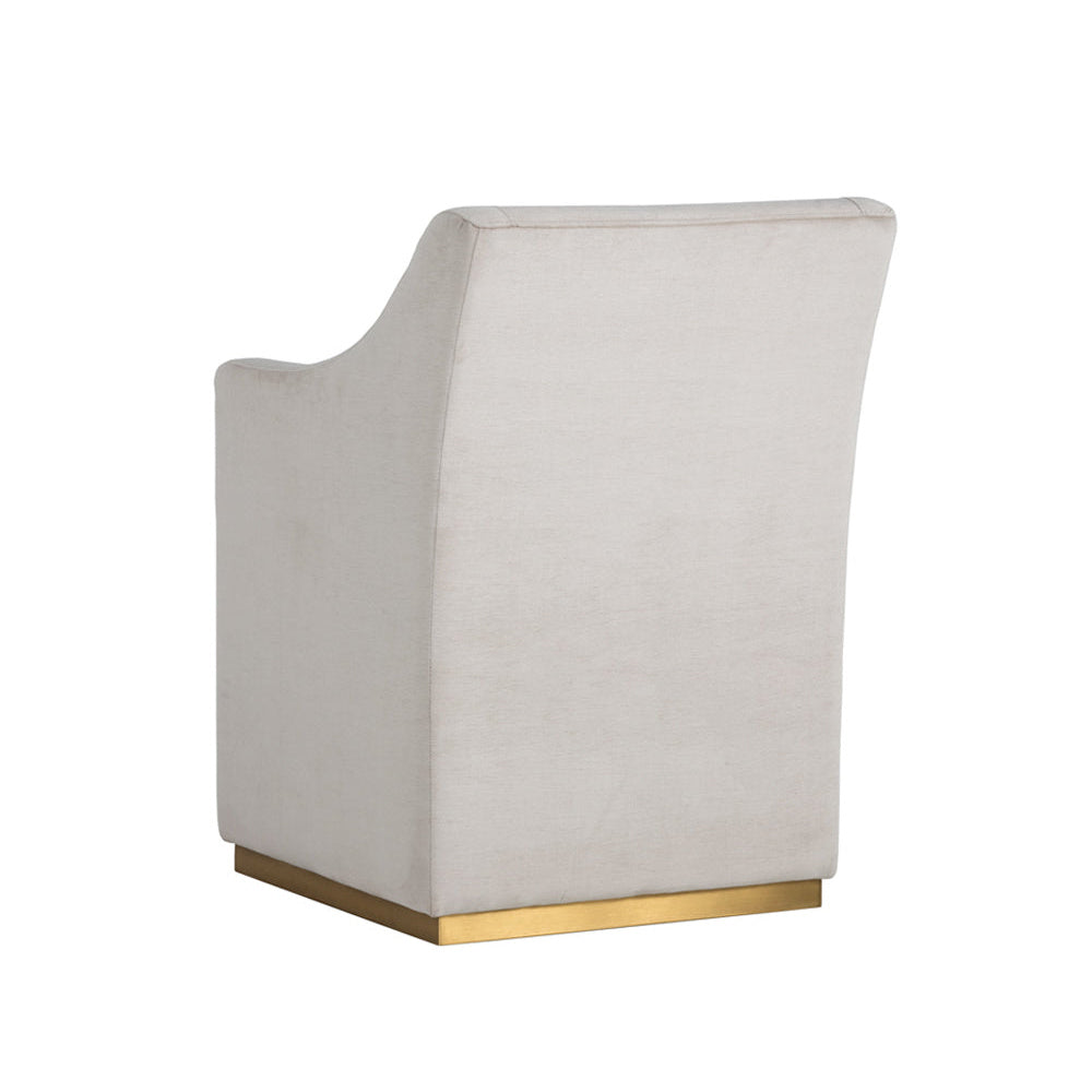 Zane Wheeled Dining Armchair