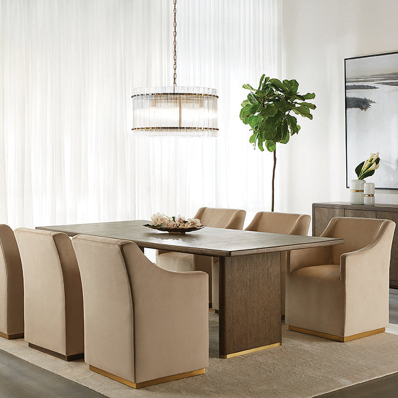 Zane Wheeled Dining Armchair