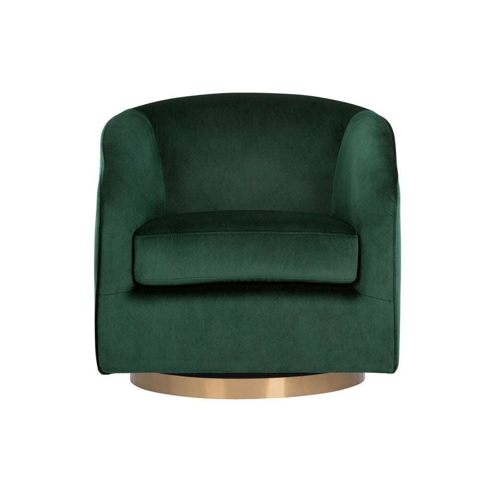 Hazel Swivel Lounge Chair - Gold