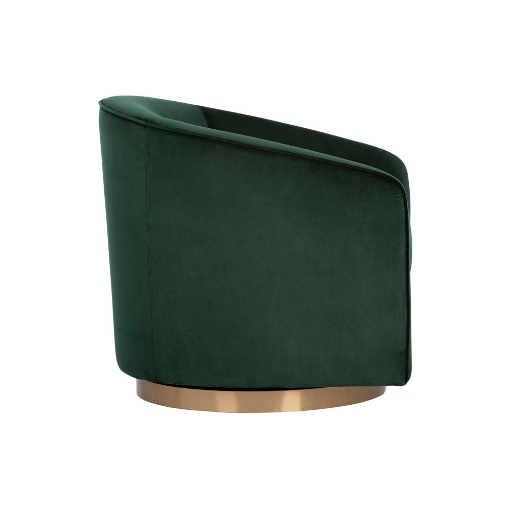 Hazel Swivel Lounge Chair - Gold