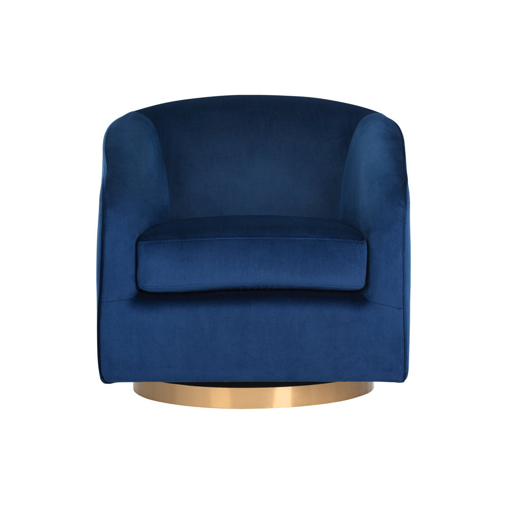 Hazel Swivel Lounge Chair - Gold