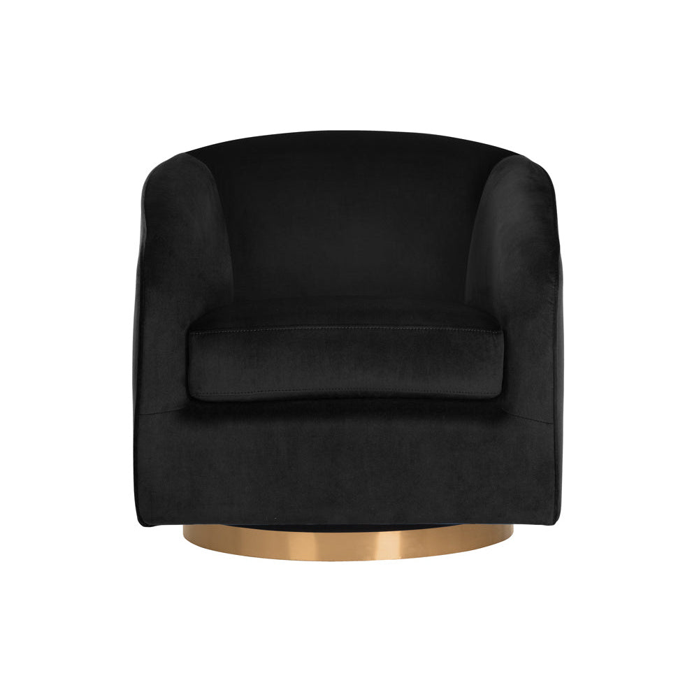 Hazel Swivel Lounge Chair - Gold