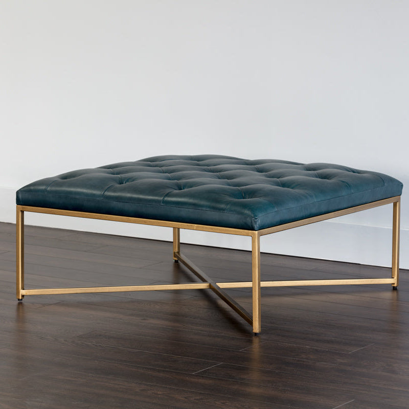 Endall Ottoman - Antique Brass