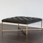 Endall Ottoman - Antique Brass