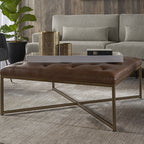 Endall Ottoman - Antique Brass