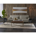 Endall Ottoman - Antique Brass