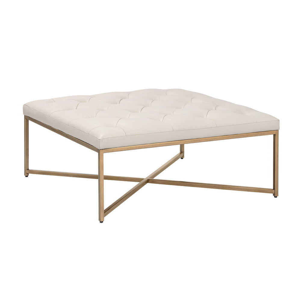 Endall Ottoman - Antique Brass