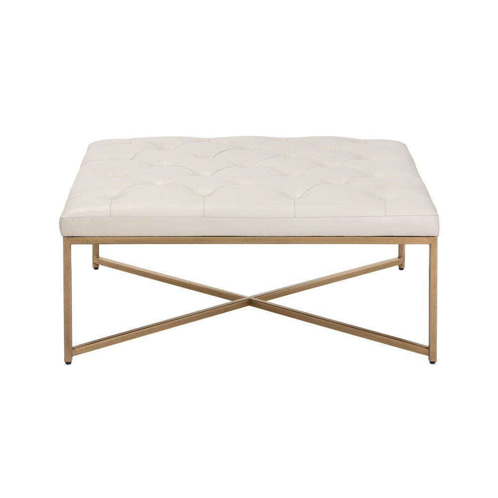 Endall Ottoman - Antique Brass