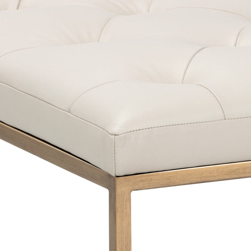 Endall Ottoman - Antique Brass