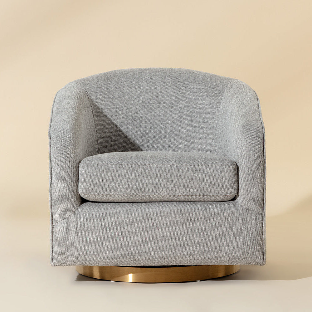 Hazel Swivel Lounge Chair - Gold