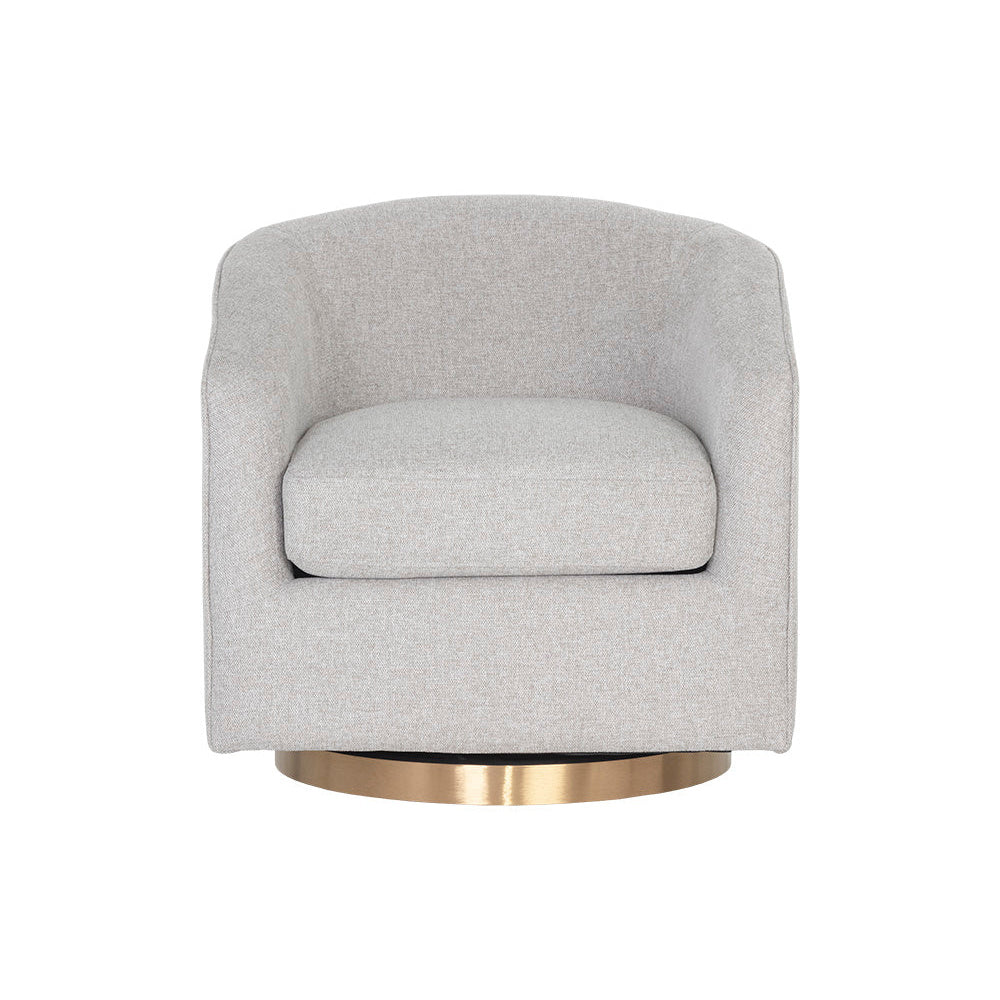 Hazel Swivel Lounge Chair - Gold