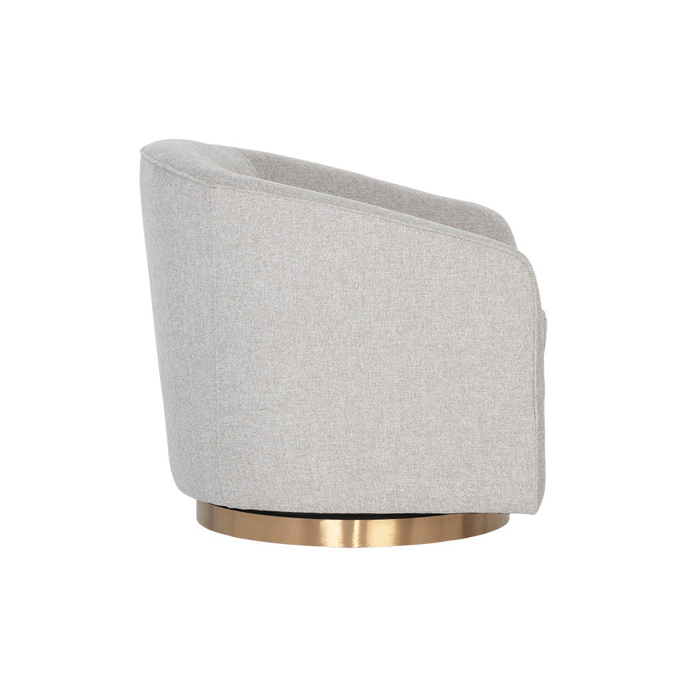 Hazel Swivel Lounge Chair - Gold