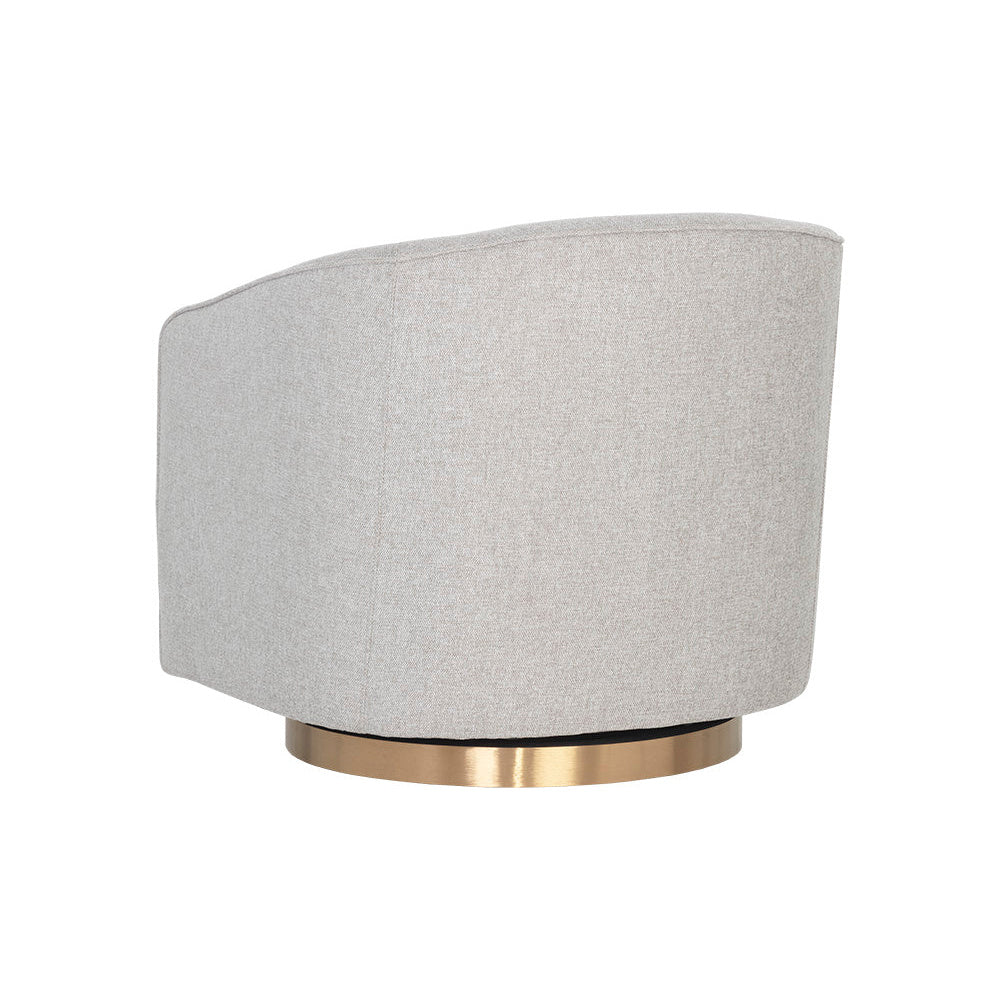 Hazel Swivel Lounge Chair - Gold