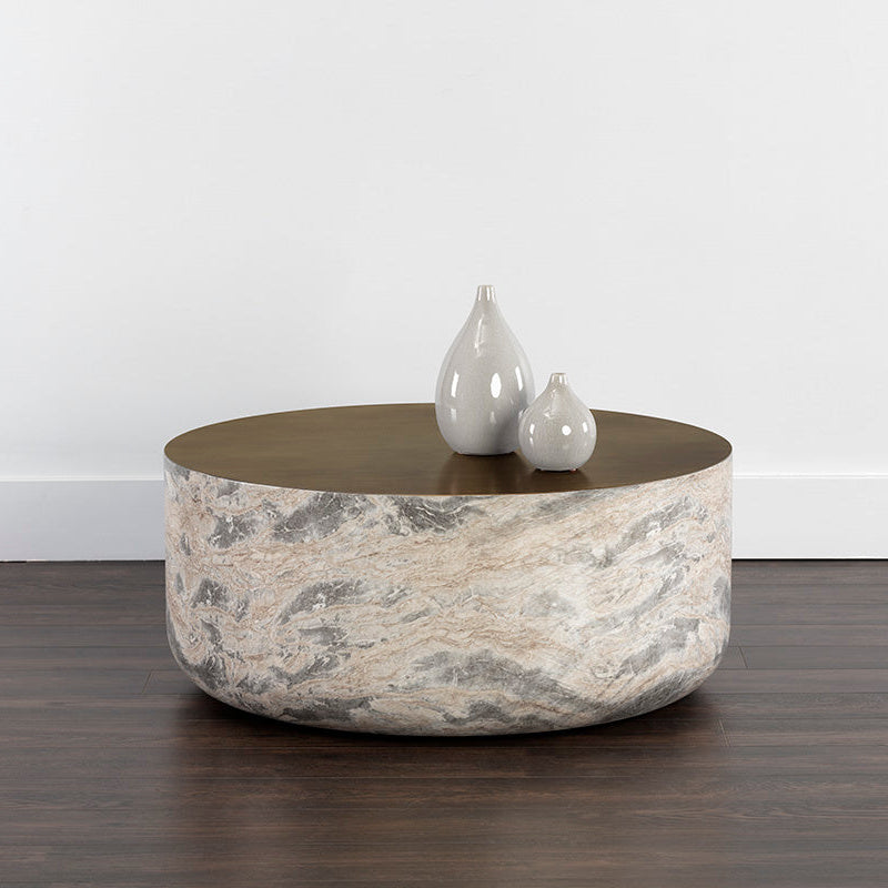 Diaz Coffee Table - Marble Look