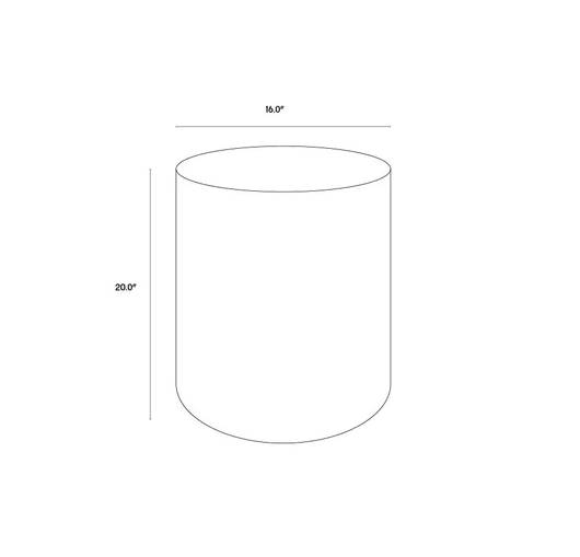 Diaz End Table - Marble Look