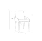 Carlo Dining Armchair - Black