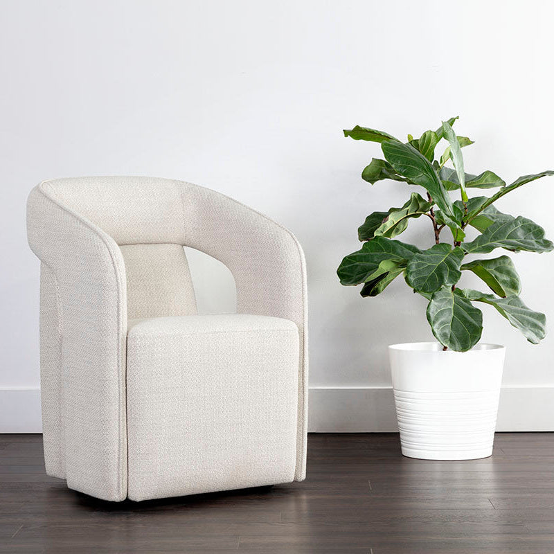 Kendrick Wheeled Dining Armchair