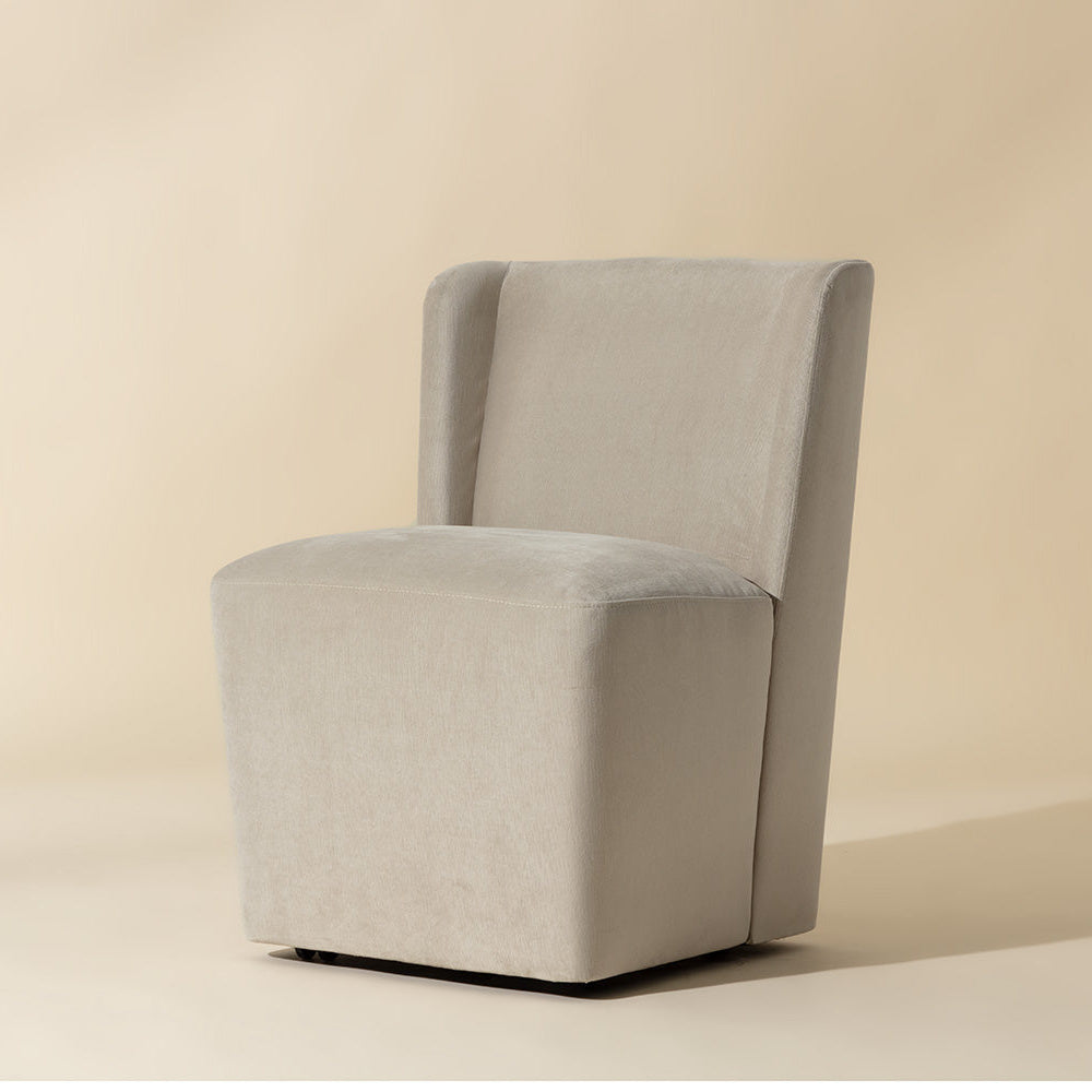 Amita Wheeled Dining Chair