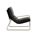 Zancor Lounge Chair - Antique Brass