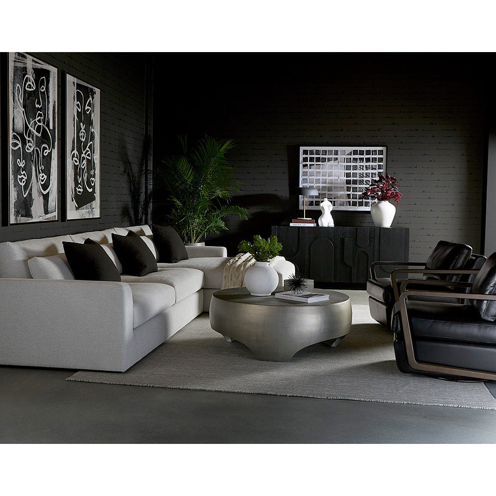 Castell Swivel Lounge Chair - Brown