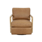 Castell Swivel Lounge Chair - Rustic Oak